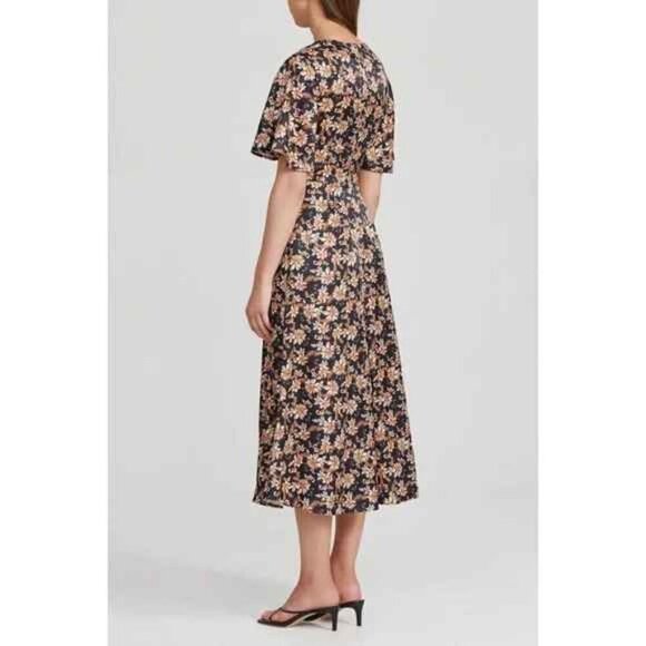 Acler Tippet Dress in Midnight Wallpaper - Picture 4 of 16